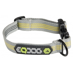 EQDOG Classic Collar - obroża dla psa szaro-żółta rozmiar L